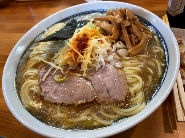 「塩ラーメン（中）＋ビール中瓶」@自家製中華そば としおかの写真