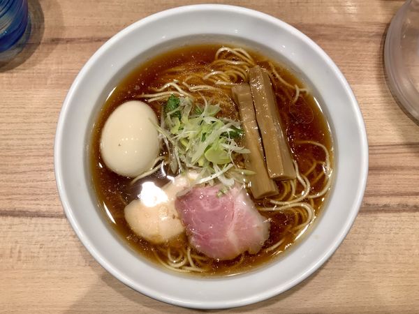 「食前＆食中 日本酒セット＋ 味玉醤油」@麺屋 彩音 ~Sign~の写真