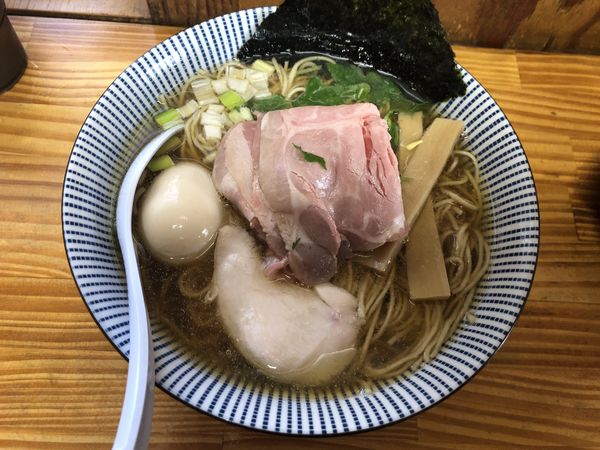 「特製煮干そば 白醤油（大盛）」@中華そば よしかわの写真