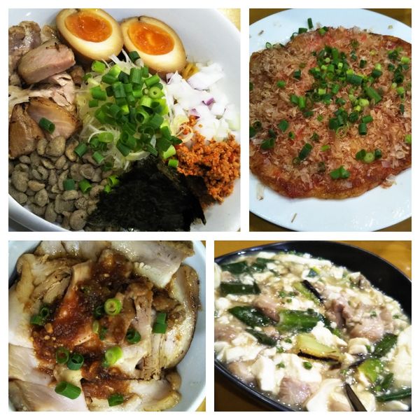 「【限定】煮干し油そば+チャーシュー丼+ライス等」@麺屋 扇 SENの写真