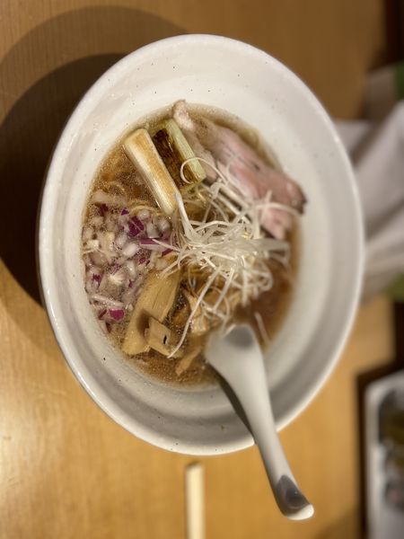 「鴨出汁らぁ麺」@らぁ麺 吉井 勝どき店の写真