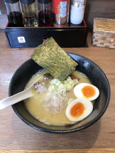 「特白湯鶏そば（替玉無限）」@鶏そば光潮の写真