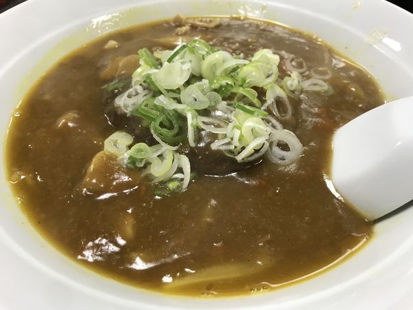 「バーグカレーラーメン 850円」@中華料理 嵐山の写真