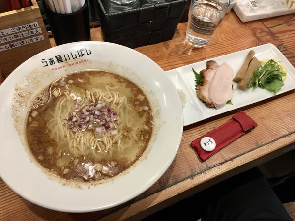 「秋刀魚節塩らぁ麺」@らぁ麺 いしばしの写真