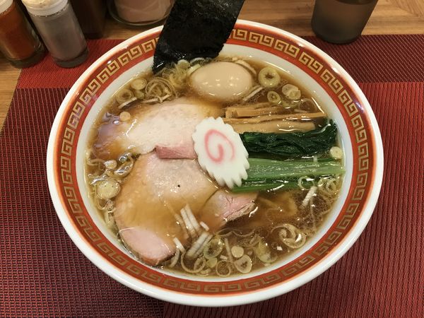 「中華そば 780円 + クーポン味玉」@麺創庵 砂田の写真