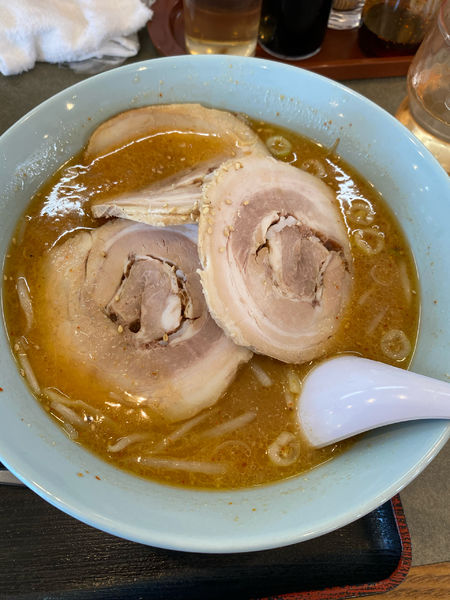 「3枚みそチャーシューメン」@くるまやラーメン 伊勢崎店の写真