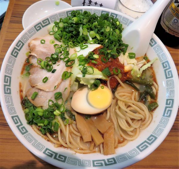 「辛辣麺＋葱（1,000円）」@桂花ラーメン 本店の写真