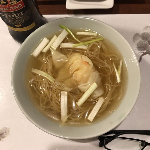 「鮮蝦雲呑麺（香港ワンタンメン）ハーフ」@Chinese Restaurant 漢の写真