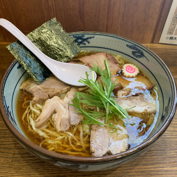 「手打ちチャーシュー麺＋おつまみワンタン」@手打ち中華そば 凌駕の写真