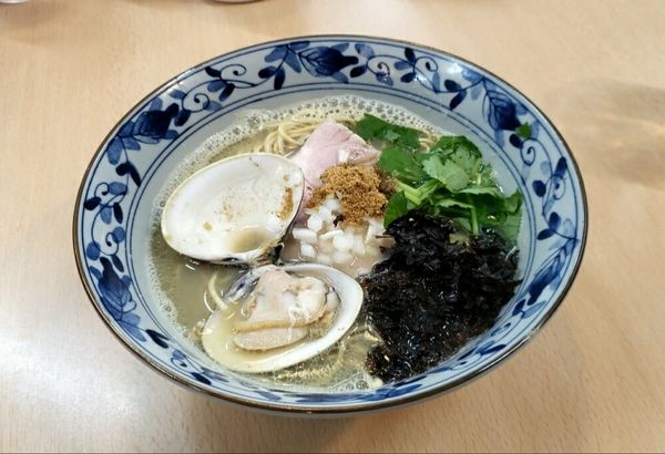 「貝出汁潮そば 880円」@㐂九八 ～garage～の写真