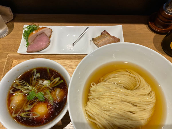 「特製鰹昆布水つけ麺（醤油）」@らぁ麺や 嶋の写真