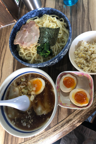 「特製もりそば ＋ ワンタン」@池袋大勝軒 川越店の写真