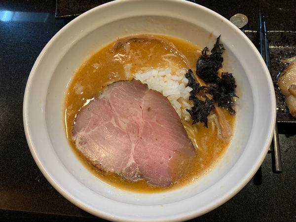 「びんびん海老蕎麦」@七福軒の写真