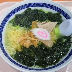 三陸産わかめの塩らーめん（あおさ入り）￥825