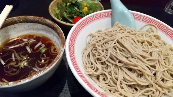 「新蕎麦つけ麺（限定780円）＋大盛＋ミニサラダ」@ラーメン大至の写真