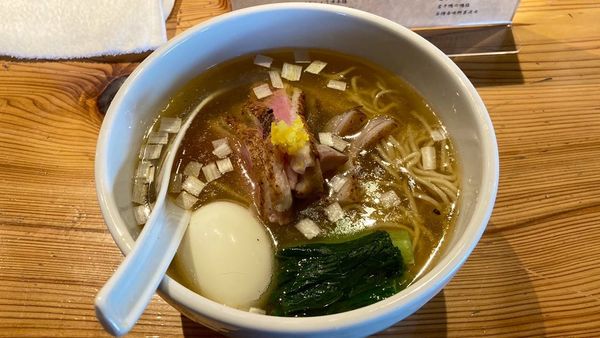 「特製鴨だし中華そば（塩）」@麺処 図鑑の写真