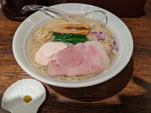 「貝出汁塩そば」@貝出汁 中華そば 竹祥の写真