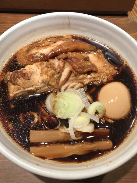 「micro、焼豚2枚、煮卵」@人類みな麺類 東京本店の写真
