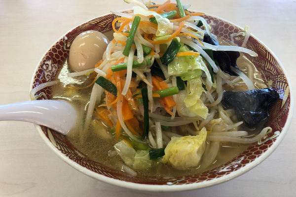 「タンメン830円+味付玉子100円」@あぢとみ食堂の写真