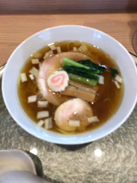 「羅臼昆布と鮭節の中華そば・バラ 1,100円」@中華そば 深緑の写真