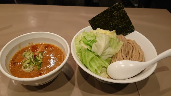 「海老ミソつけ麺 大盛り キャベツトッピング」@つけ麺 五ノ神製作所の写真