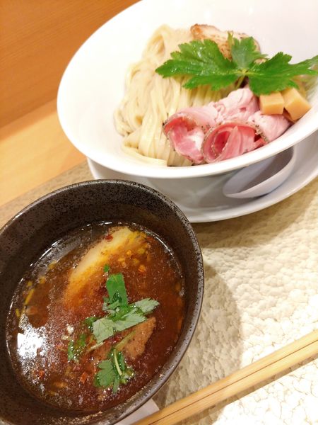 「黄金貝つけめん」@なにわ麺次郎の写真
