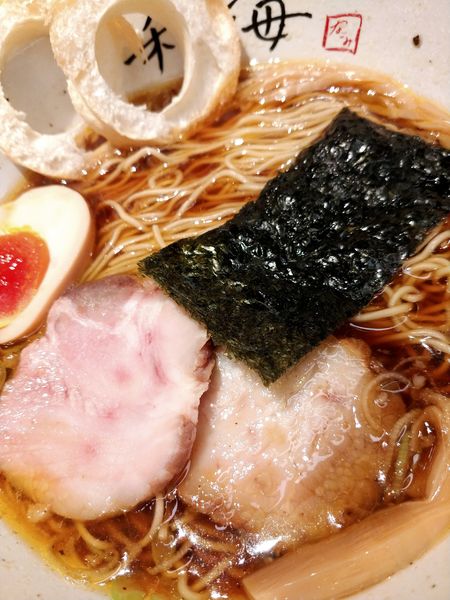 「秋の夜長に中華そば」@らーめん専門 和海 なんば店の写真