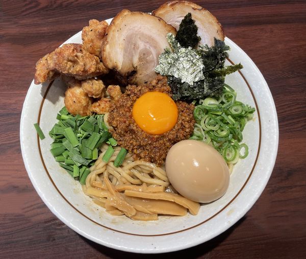 「スペシャル台湾まぜそば1200円+小ライス無料」@麺屋 無双の写真