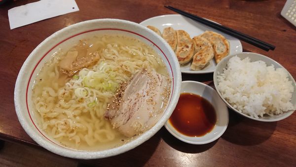 「餃子セット1030円+他」@青竹手打ちらーめん 文の写真