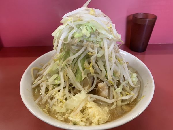 「小ラーメン豚入り　NYA」@ラーメン二郎 ひばりヶ丘駅前店の写真