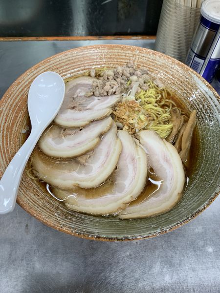 「チャーシュー覆面ラーメン 1200円」@覆麺 智の写真
