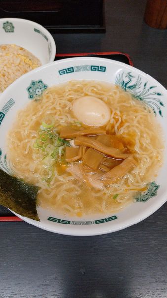 「エビ塩ラーメン」@熱烈中華食堂 日高屋 大宮すずらん通店の写真