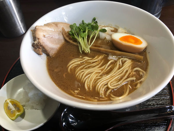 「【限定】焼き秋刀魚らぁめん1100円」@麺処 学の写真
