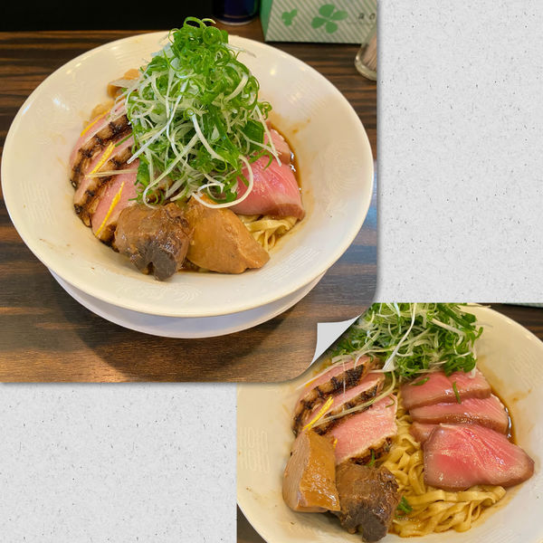 「限定・マグロの西洋風まぜそば ¥1500」@稲荷屋の写真