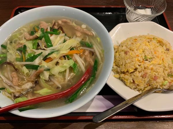「野菜ラーメン＋Bセット（チャーハン）」@向陽飯店 上白根店の写真