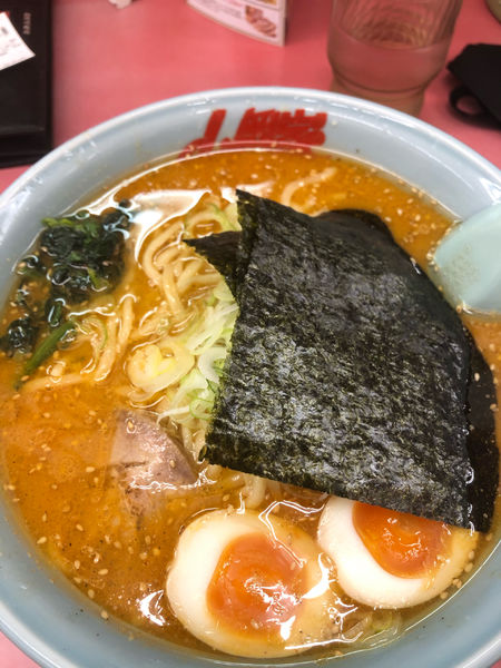「特製味噌＋味玉」@ラーメン山岡家 花見川区店の写真