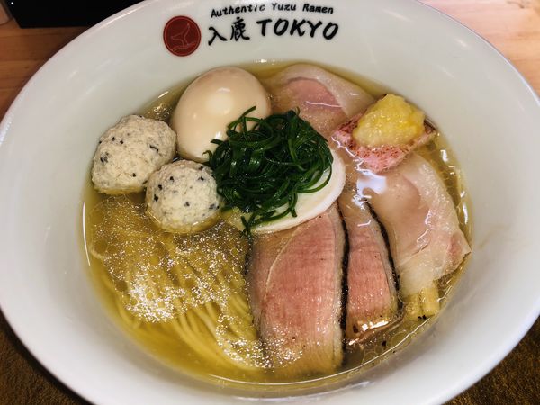 「柚子塩らぁ麺+特製トッピング（900+400円）」@入鹿（IRUCA）-Tokyo-の写真