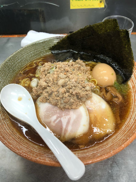 「石蟹&羽太&鮟肝出汁悪い奴」@覆麺 智の写真