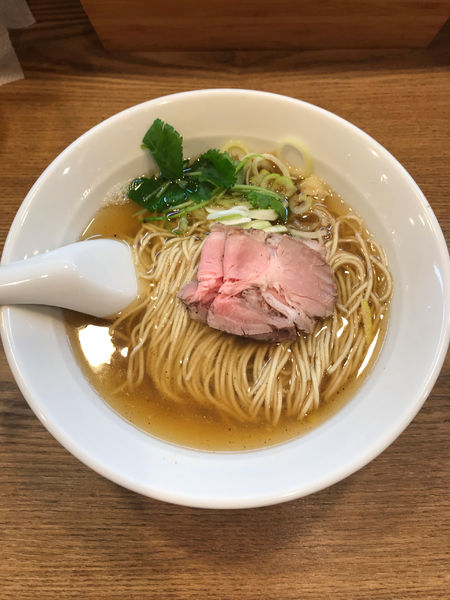 「【期間限定】サンマだし中華そば・塩 850円」@らぁめん山と樹の写真