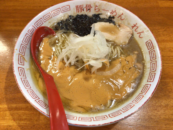 「あん肝煮干らーめん　鶏バージョン」@豚骨らーめん れんの写真