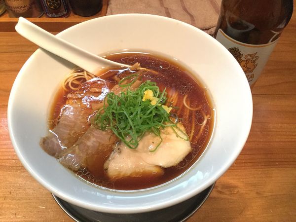 「シンハー→醤油SOBA(¥500+780)」@麺処 源玄の写真