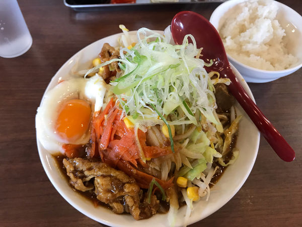 「がっつりカレー麺野菜固め960円」@ラーメン岩佐 下鶴間店の写真