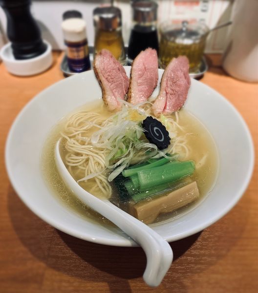「鴨塩（固め￥800）」@麺屋 上々の写真