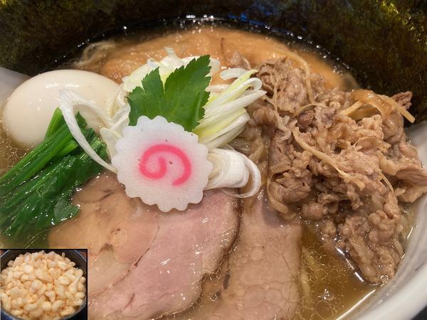 「特製中華蕎麦（大）＋たぬき」@中華蕎麦 きつねの写真