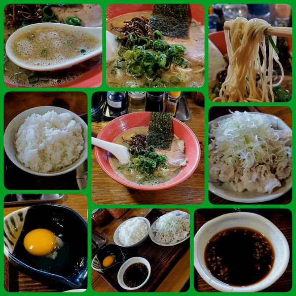 「ラーメンバリカタ豚しゃぶごはん」@元祖長浜 大学ラーメンの写真