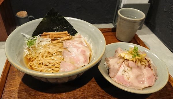 「清澄＋肉飯」@Homemade Ramen 青麦の写真
