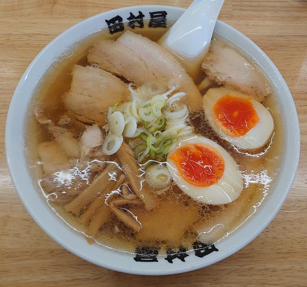 「チャーシューメン+味玉」@田村屋の写真