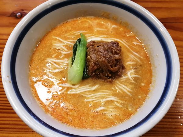 「担々麺(2辛、大盛り)」@はなさき家の写真