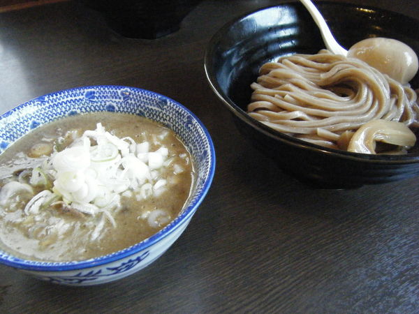 「つけ麺　煮卵トッピング」@つけ麺 弥七の写真