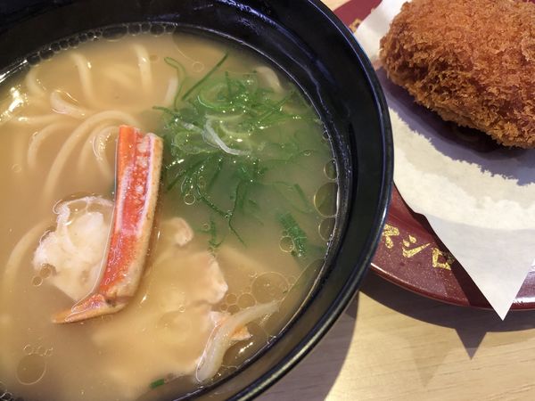「濃厚かに味噌ラーメン」@スシロー ミューザ川崎店の写真